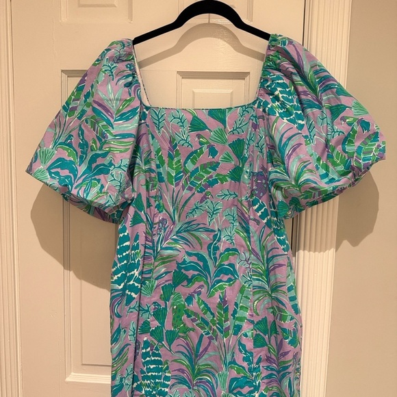 🌴 Lilly Pulitzer Lettie Purple Iris on the Chase Dress 14 LIKE NEW GORGEOUS - Picture 3 of 7